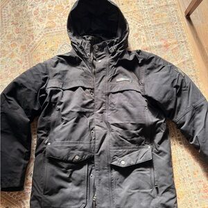 Columbia Men's Black Hooded Ski Jacket